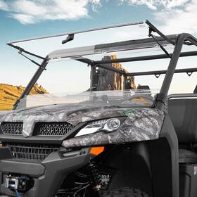 B0110-14701cl Kemimoto Front Flip Split Windshield 2-in-1 For Cfmoto Uforce 1000/xl 2021-2024