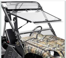Kemimoto B0110-15641-cl Flip Windshield For 2006-2008 Rhino 450 2004-2007 660 2008-2013