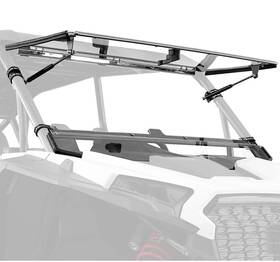 B0110-15642-cl Kemimoto Full Flip Split Windshield Window For 2024-2025 Polaris Rzr Xp 1000 / 4