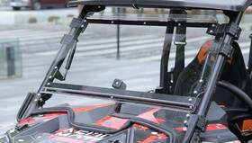 B0110-15644-cl-ey Kemimoto 2-in-1 Flip Up Split Windshield For 2019-2023 Polaris Rzr Xp 1000/4 1000 Turbo
