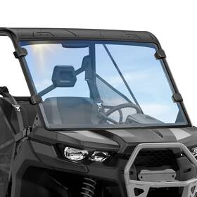 B0110-15692-cl Kemimoto Vented Front Windshield For 2016-2025 Can-am Defender Hd5/hd10