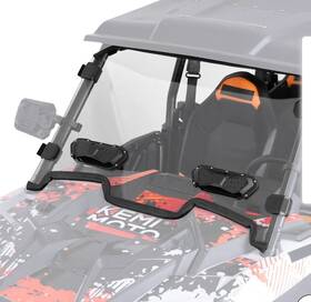 B0110-15693-cl Kemimoto Utv Vented Windshield Polaris Rzr Xp 1000 4 Turbo