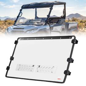 B0110-15741-cl-ey Kemimoto Vented Front Full Windshield With Sliding Window For Kawasaki Ridge 2024