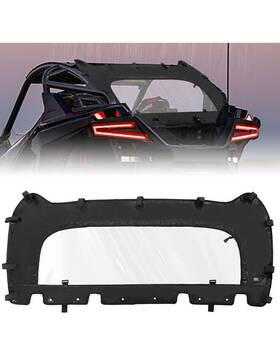 Bo110-15630-bk Kemimoto Soft Rear Windshield For Polaris Rzr Pro R 2022 Waterproof Roller B