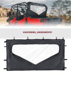 Kmb0110-13101bk Kemimoto 0sr95-hl8-211b Utv Roll Up/ Down Rear Window For Pioneer 1000 3p 6p