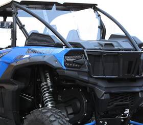 Rws-k-krx-v-76 Kiwi Master Hard Coat Poly Rear Back Windshield For 2020-2024 Kawasaki Teryx Krx 1000