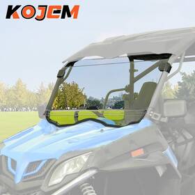2585 Kojem Clear Windshield For 2014 Cfmoto Zforce 500/800/1000 Scratch Resistant Flip