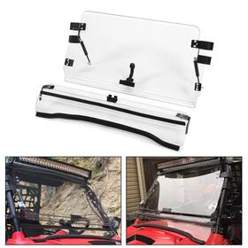 Rocket1269 Kojem Scratch Resistant Flip Windshield For Polaris Rzr Xp 900 / 4 2011-2014
