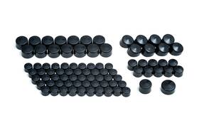 2457 Kolpin Kuryakyn Kool Kaps Gloss Black 1/4inch Allen Head -