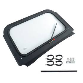 Qs533152qr Lablt Full Glass Windshield With Wiper Black For Rzr Xp 900 2011-2014