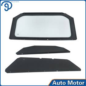 Lp799752ks Labwork-parts Full Glass Windshield Black Without Wiper For 2017-up Can-am Maverick X3