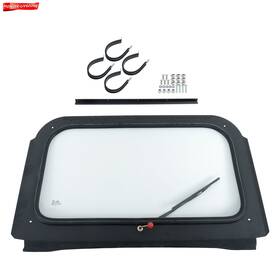 Pn3432166 Labwork-parts For Polaris Rzr 570 800 Xp 900 2008-2014 Full Glass Windshield With Wiper Black