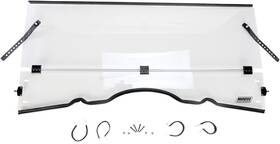 Lema100-0029 Moose Clear Full Folding Windshield For 00-17 Kymco Uxv 500/700