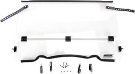 Lema100-0031 Moose Clear Full Folding Windshield For 15-19 Polaris Rzr S Xp