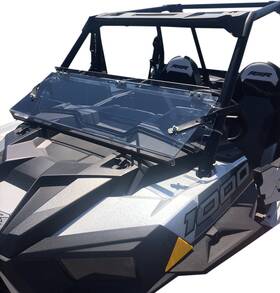 Lema100-0046 Moose Offroad Full Folding Windshield - Rzr Fits Xp