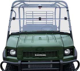 6160-m314898-utv Moose Utility Full Folding Deluxe Windshield For 2014-2022 Kawasaki Kaf620 Mule 4010