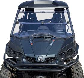 6464-m675506-utv Moose Utility Full Folding Deluxe Windshield For 2011-2017 Can-am Commander 1000 Xt Utv
