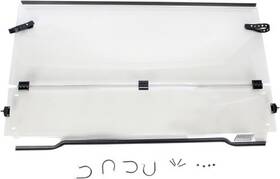 Lema100-0009 Moose Utility Racing Full Folding Windshield 2317-0184