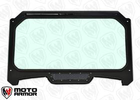 Rz19-ws-gls-blk-b Moto Armor Full Glass Windshield - Polaris Xp 1000 Turbo 2019