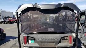 Mt-0028 Motoroof Honda Pioneer 700 Black Rear Windshield By -