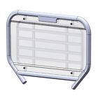 Mulesxws1003gp Direction Rear Windshield Window Kawasaki Mule Sx Se Xc To
