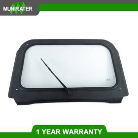Mr2599116m Munirater Black Full Glass Windshield With Wipers For 2008-2014 Polaris Rzr 570 800 Xp 900