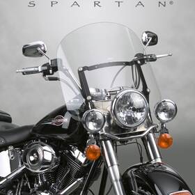 N21300 National Cycle Spartan Windshield Clear Quick Release 17 Inch
