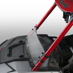 562-n30230 National Cycle Parts Polaris Rzr Hard Coated 3d Half Front Windshield By