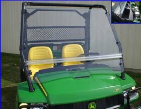 10425 Ncg Windshield Quick-connect Front Full Style Lexan Clear 0.250 Inch Thick John Deere Ki