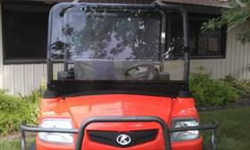 11238 Ncg Windshield Quick-connect Front Full Style Lexan Clear 0.188 Inch Thick Kubota Kit