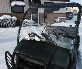 12754 Ncg Windshield Hard Coat Front Full Style Polycarbonate 0.125 Inch Thick Kawasaki Kit