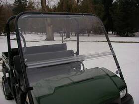 9653 Ncg Windshield Quick-connect Front Full Style Polycarbonate Clear 0.250 Inch Thick Kawas