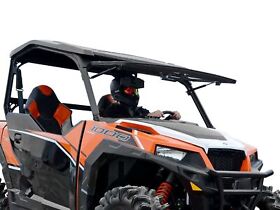 Fws-p-gen1k-70 New Super Atv Polaris General 4 1000 Scratch Resistant Full Flip Tilt Windshield