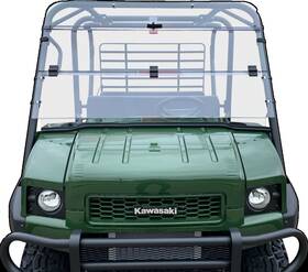 7748-o192074-utv Open Trail Folding Windshield For 2009-2023 Kawasaki Kaf620 Mule 4010 4x4 Utv