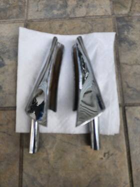 644-541-251-40 Other 644.541.251.40--chr Porsche Windshield Chrome Post Set - Speedster 64454125140 Ch
