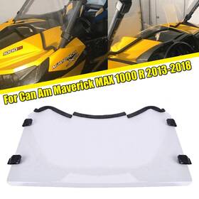 4528 Oumurs Front Full Clear Windshield Clamp For Can-am Maverick 1000r Max 2013-2018