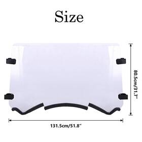 5845651 Oumurs Full Windshield Windscreen For Can-am Maverick 1000r / Max 2013-2018