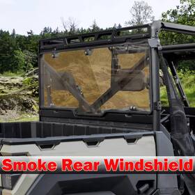Mppb273paoo57oo1zb-1f Oumurs Dark Tinted Rear Full Windshield Fit For 2017-2025 Polaris Ranger Xp 1000 / Crew