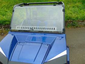 Pep-artstp-sm1-clr Pacific Eagle Powersports Textron Stampede Mr10 Lexan Windshield With Quick Straps And Dual Vents