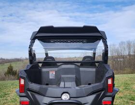 Pep-cfmz8c-sbv-clr Pacific Eagle Powersports 2024 Cf Moto Zforce Sport 4 Back Windshield With Vents