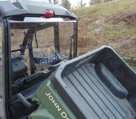 Pep-jdg550-lbv-clr Pacific Eagle Powersports 2012-24 John Deere Gator Xuv 550/560/590i/590m Lexan Rear Window With Vents