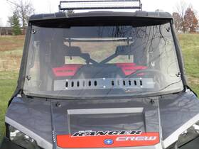 Pep-polc90-sb1-clr Pacific Eagle Powersports Polaris Ranger Crew Full Size Lexan Windshield With Dual Vents 2014