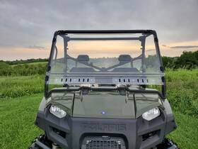Pep-polf57-sb2-clr Pacific Eagle Powersports Polaris Ranger 570/800/570-6/800 Double Cab Lexan Windshield With Vents