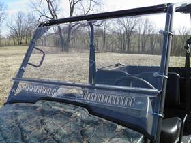 Pep-polrgr-lg2-mr1 Pacific Eagle Powersports Polaris Ranger 500/700 2pc Mr10 Windshield With Loop Clamps And Vents 2002-2008