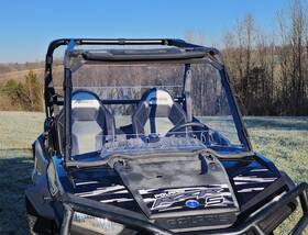 Pep-rzr900-lg1-mr1-clr Pacific Eagle Powersports Polaris Rzr 900 / 1000 Mr10 Scratch Resistant Windshield With Vents 2015-2020