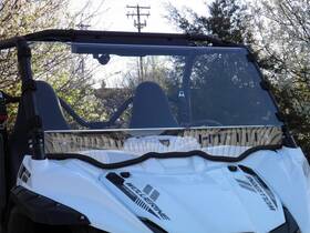 Pep-yamwol-sb1-clr Pacific Eagle Powersports Yamaha Wolverine 1/4 Inch Lexan Windshield With Quick Straps And Vents