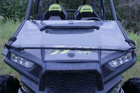 Wind301fd.01 Polaris Rzr Xp And 4 Full Flip Down Scratch Resistant Polycarbonate Windshield