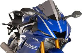 9723f Puig Hi-tech Parts Z-racing Windscreen Dark Smoke For Yamaha Yzf-r6