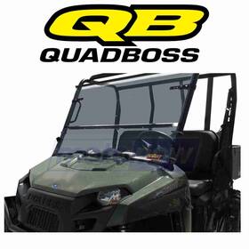 Hd10 Quadboss Mn/bqf9 Folding Windshield For 2016-2018 Can-am Defender Dps - Tm