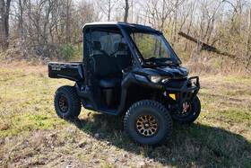 3333900lt Rad Accessories Can Am Defender Tip Out Windshield Fits 2016-up - Light Tint